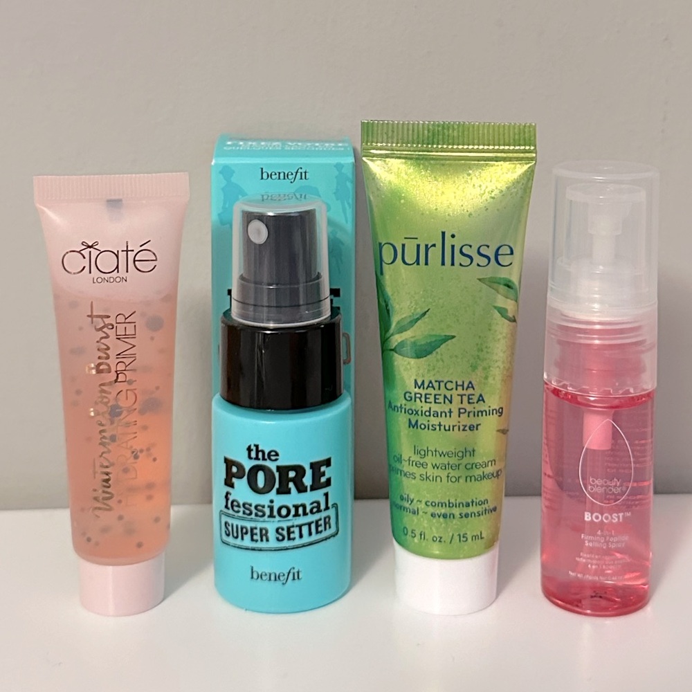 Makeup Skin Prep Bundle 4pcs: Primers and Setting Spray